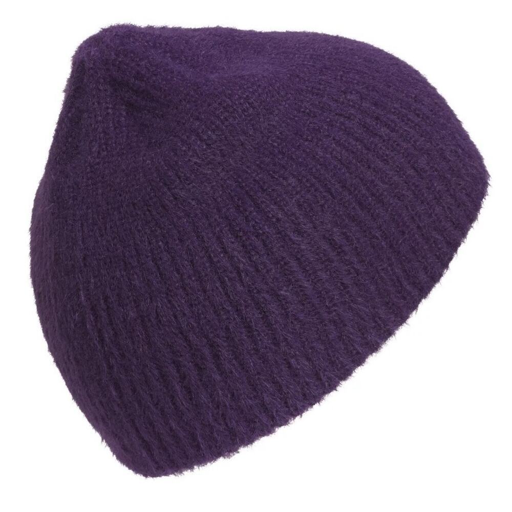 Adidas Womens Lifestyle Non Fold Beanie Nwt Plum Purple - Picture 7 of 9